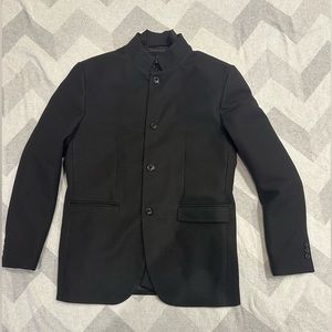 Zara black blazer with bib.